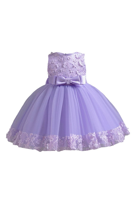 Dress Girls Easter Dresses Size 8-10 Casual Children's Mesh Dress Dress Stylish Little Girl Dress Girls Easter Dresses 5T Girls Easter Dresses Size 14-16 Green Purple 6-7 Years