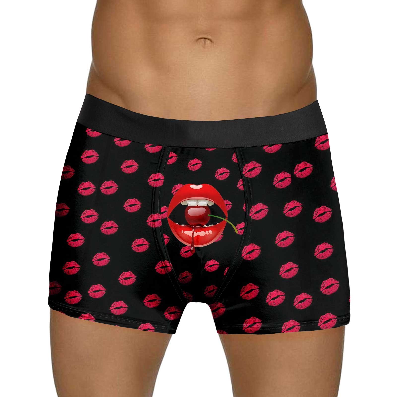 FhsagQ Men's Underwear Boxers Briefs Short Mens Valentines Day Printed ...