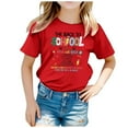 FhsagQ Shirts for Girls Teenagers Children Back to School Graphic Print