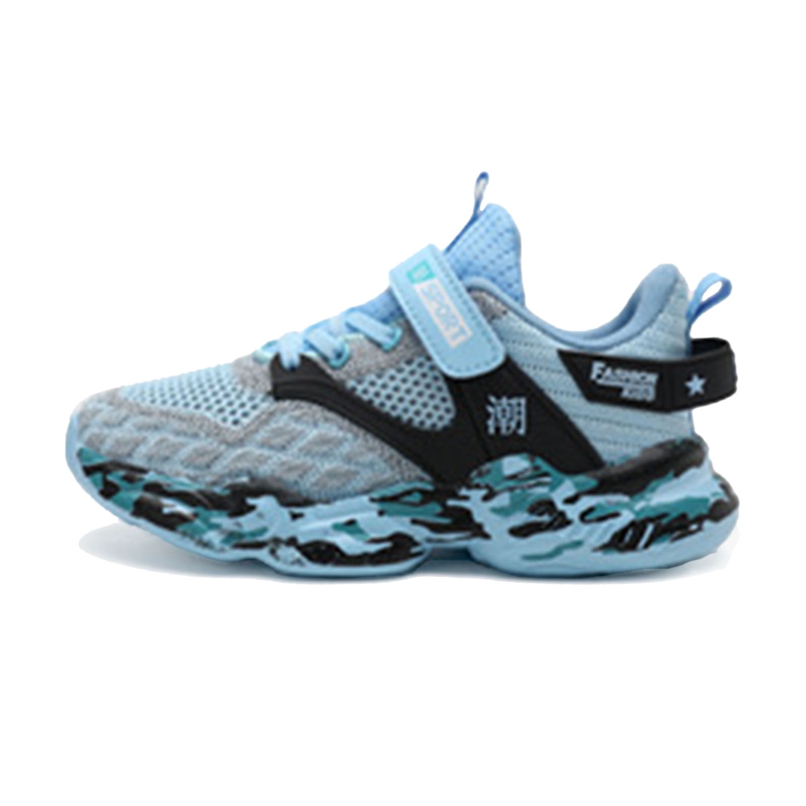 Shoes for Boys Size 2 1/2 Boys Girls Tennis Running Shoes Kids Soft Mesh Breathable Athletic Sports Gym Sneakers for Little/Big Kid Boys Shoes Size 6 Toddler Shoes for Boys Size 2 Sky Blue 39