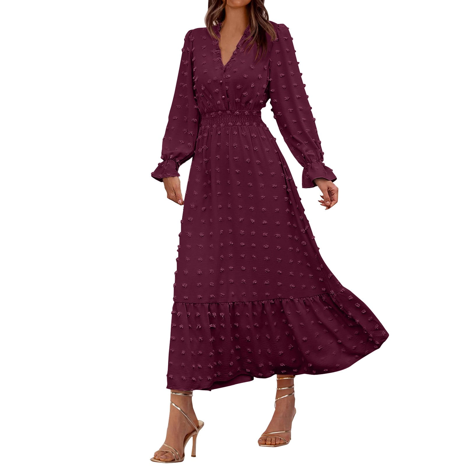 FhsagQ Summer Female Corset Top Dress Women Fall Dresses Long Sleeve V ...