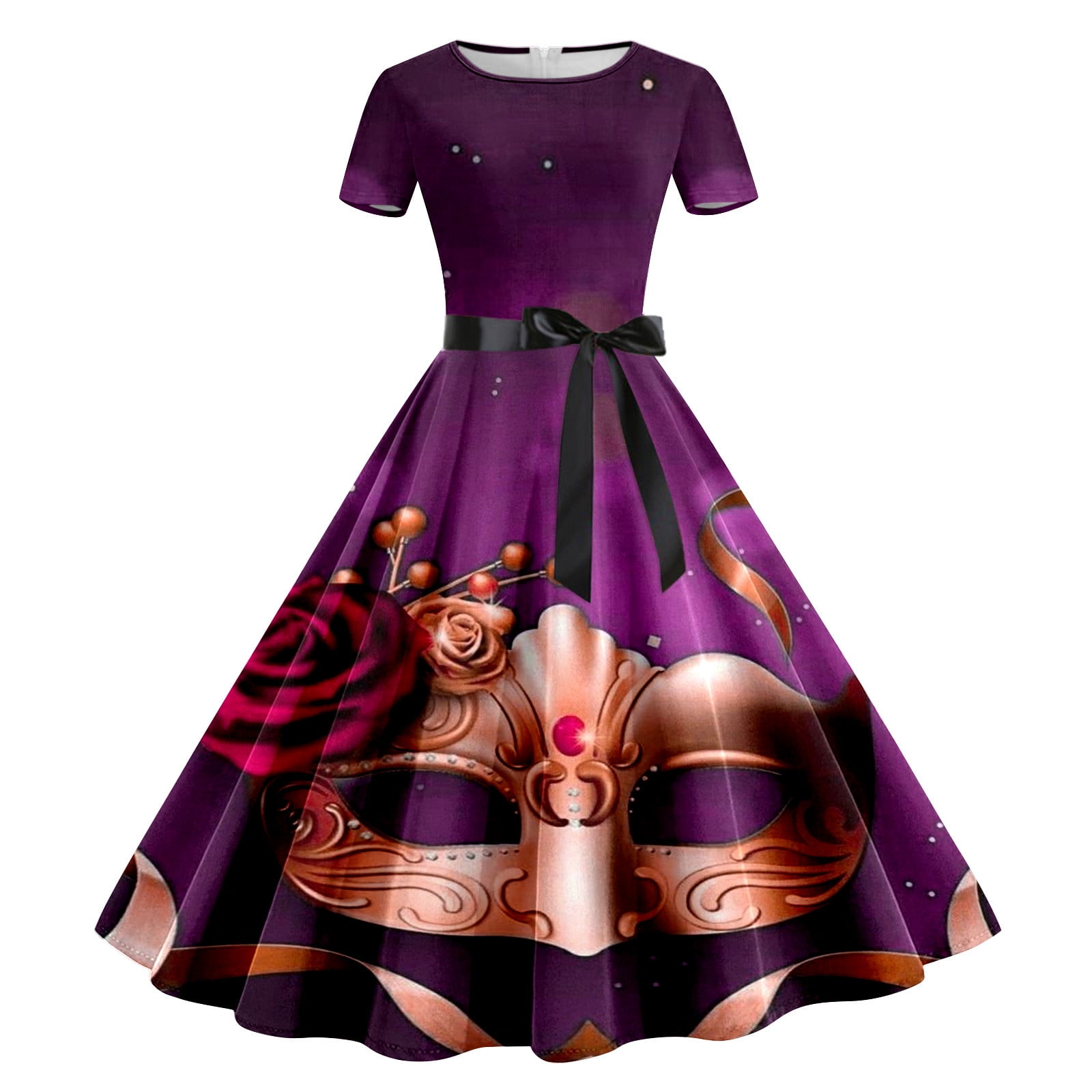 FhsagQ Summer Female Evening Gowns for Women Formal Women Print Short