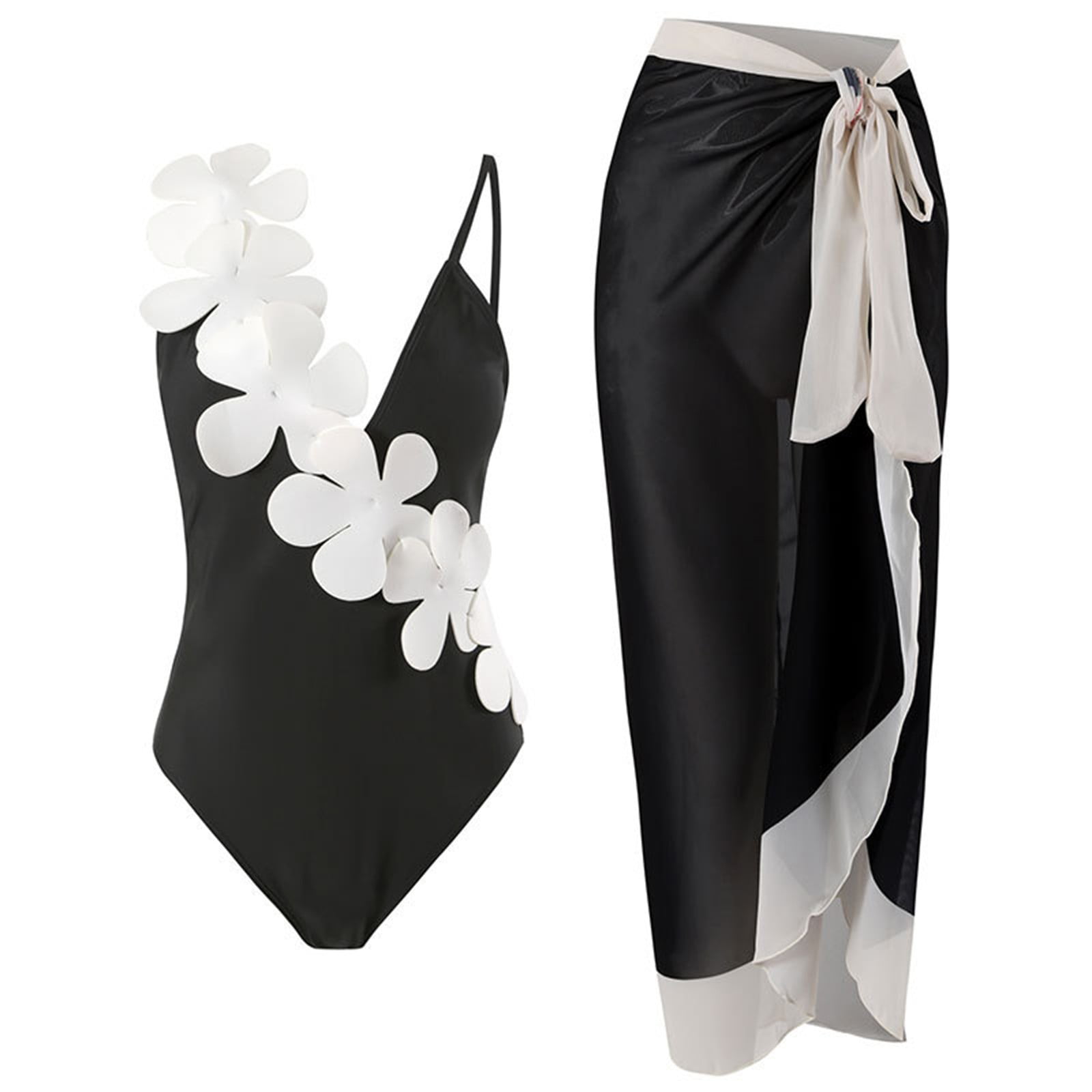 FhsagQ Summer Female Women Clothing Women 1 Piece Swimwear+1 Piece ...