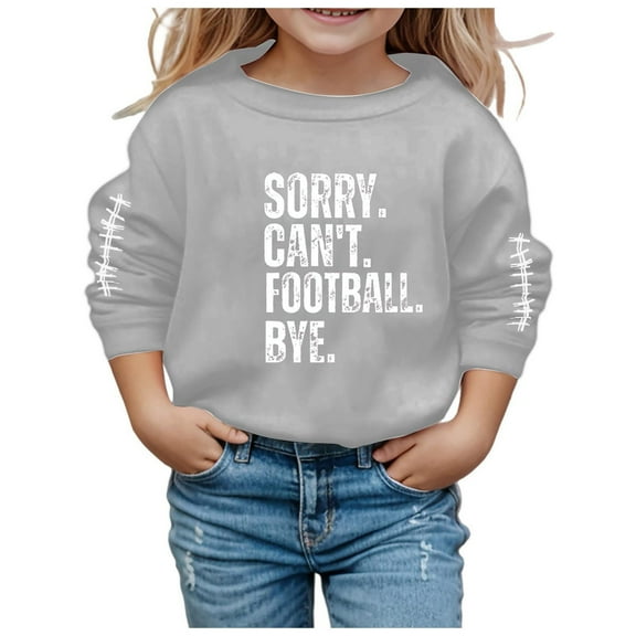 FhsagQ Sweatshirt Hoodies Girls Sweatshirt Zip up Boy Girl Unisex Long Sleeve Soft Sweatshirt Graphic Kids Cute Round Neck Pullovers Top Clothes Girls Sweatshirts Size 7-8 Cropped Grey 8-9 Years