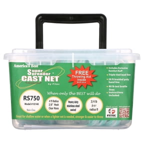 Fi-Tec 10140 Super Spreader 4' x 3/8" Heavy Duty Cast Net