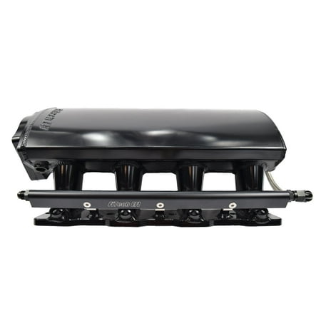 Fi Tech FIT70064 EFI Black Anodized Short Multi-Port Intake Manifold with Rails