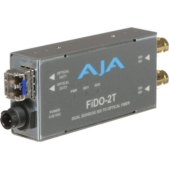 AJA FiDO-T Single Channel SDI to Fiber Converter with Looping SDI Output