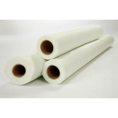 FiFlexMesh Fiberglass Drywall Mesh Wall Repair Fabric 36"x75' White, 6Pk