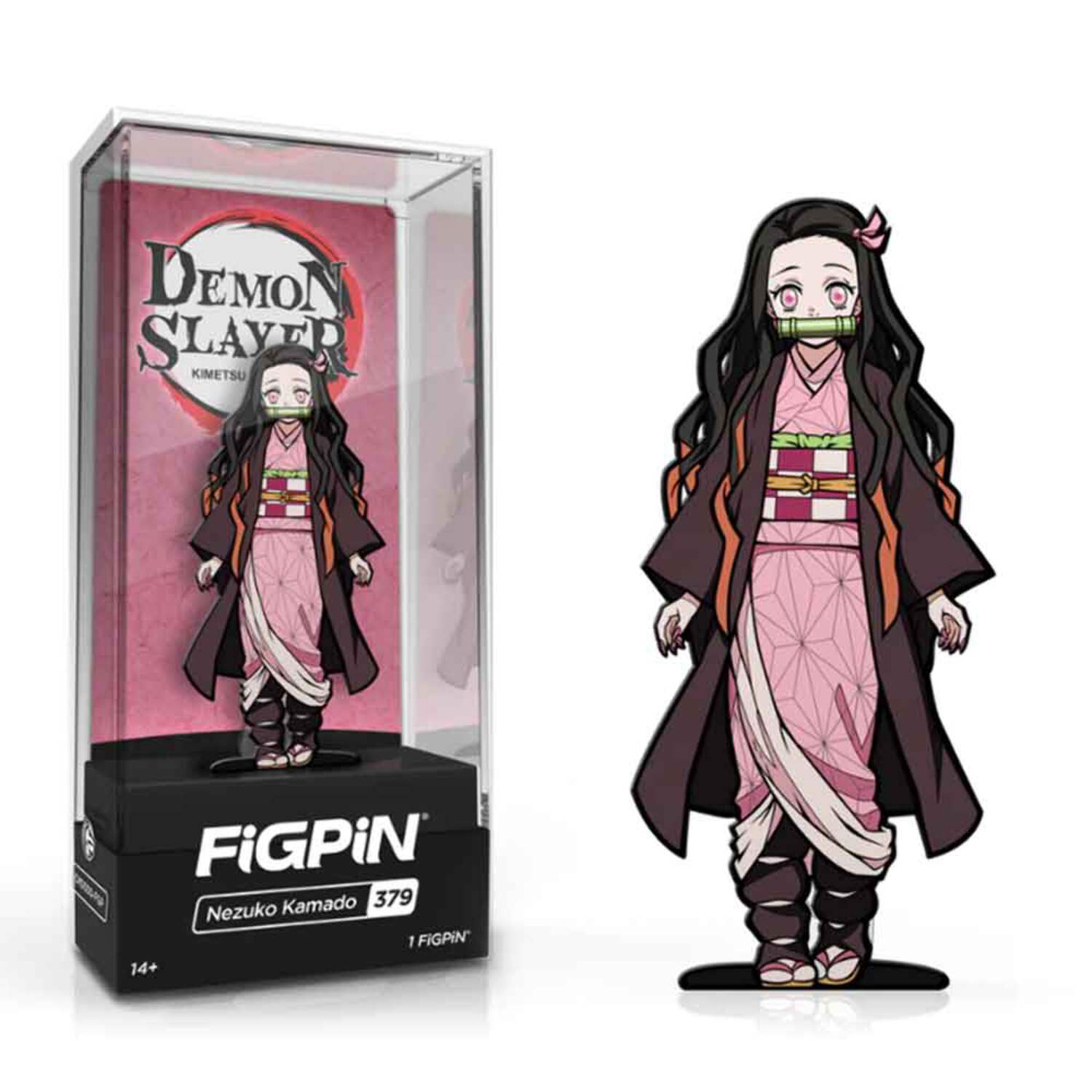 FiGPiN Collectible Nickel Finish Vinyl Figure, Demon Slayer Nezuko Kamado, 3"