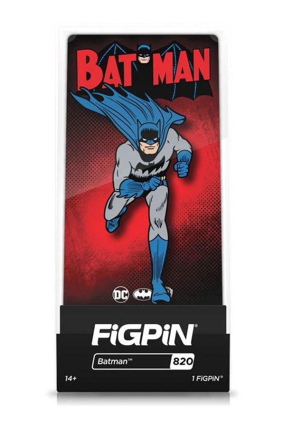 DC Batman Multicolor Pin & Brooch, 1 Count