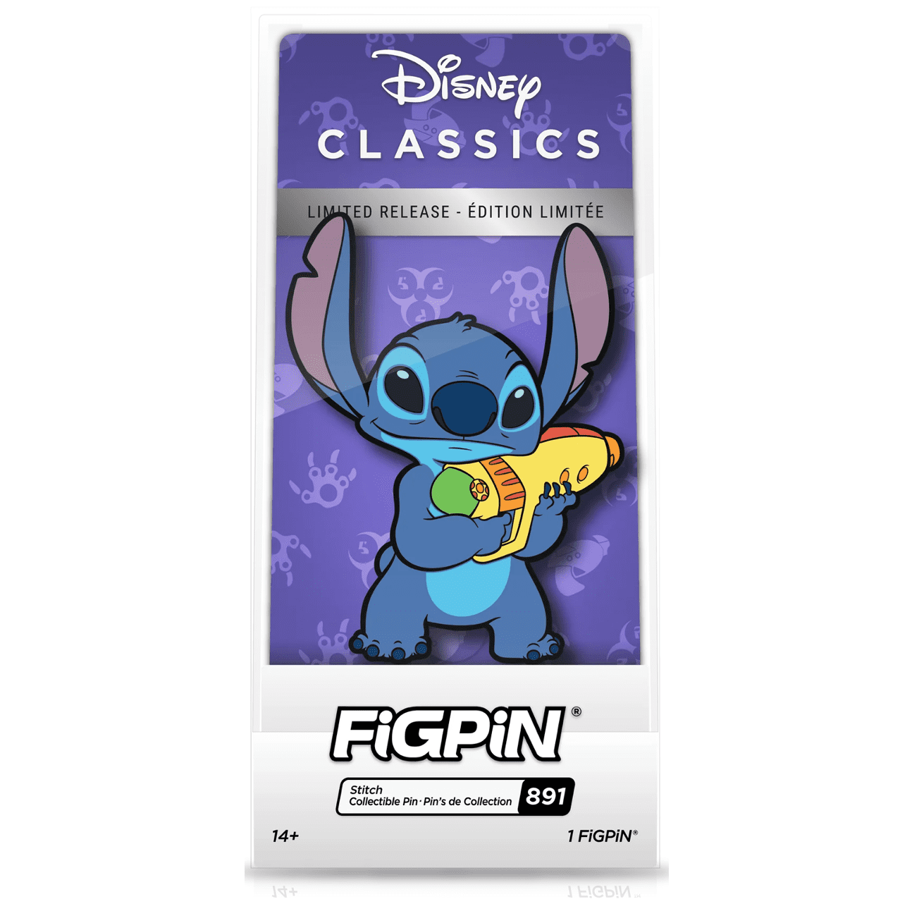FiGPiN Disney Parks Exclusive 2022 Alien Stitch with Phaser Gun LR Pin #891  