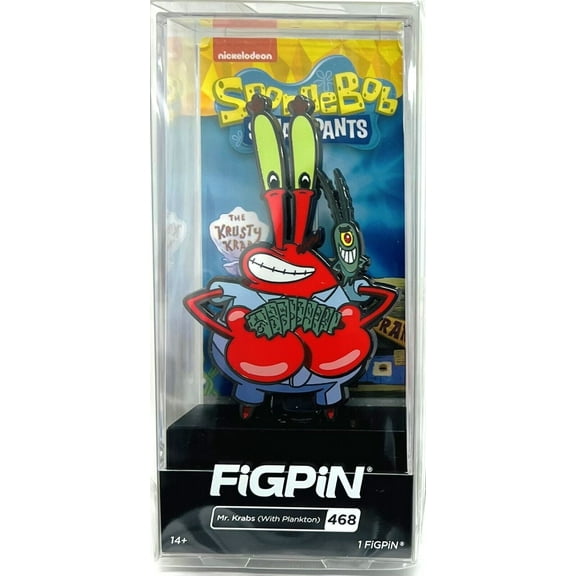 FiGPiN SpongeBob SquarePants Mr Krabs With Plankton Collectable Pin #468