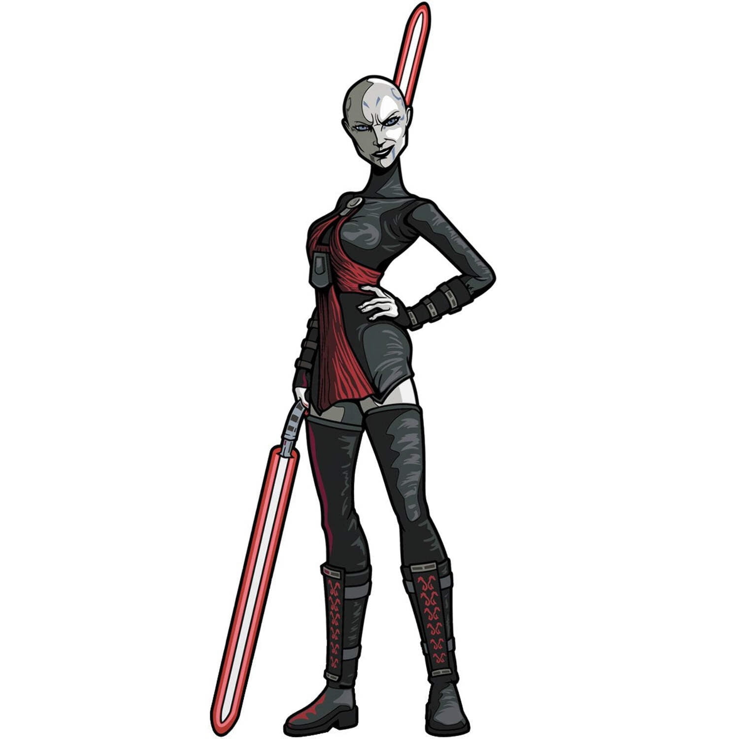 FiGPiN Star Wars Clone Wars Collectible Asajj Ventress Action Figure, 3"