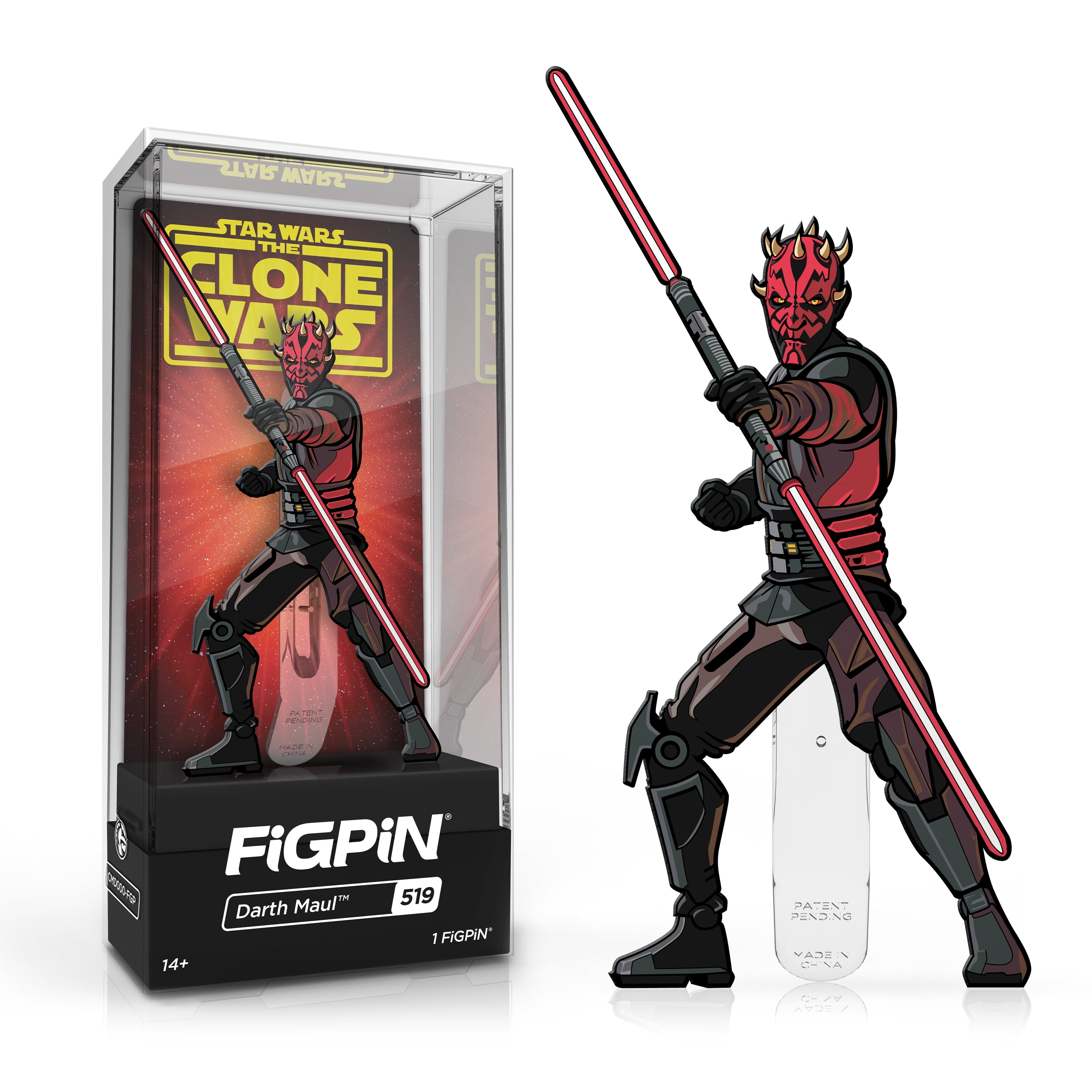 TOY TEMPLE FiGPiN Star Wars Clone Wars Darth Maul #519 Collectible Pin