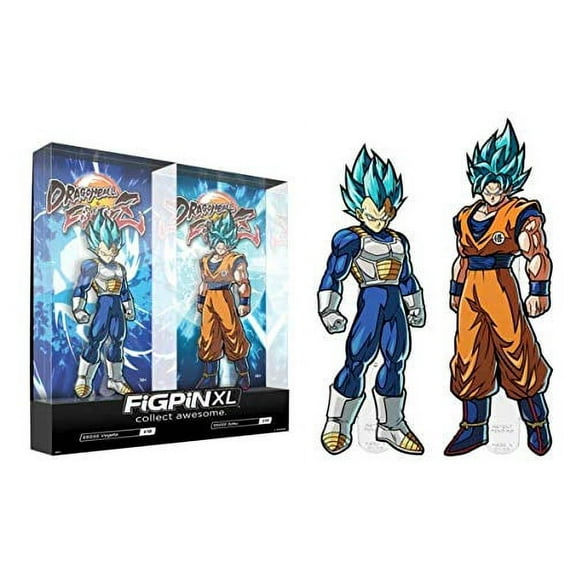 FiGPiN XL: Dragon Ball FighterZ - SSGSS Vegeta & SSGSS Goku 2-Pack #X18 & #X19 (SDCC 2019 Exclusive)