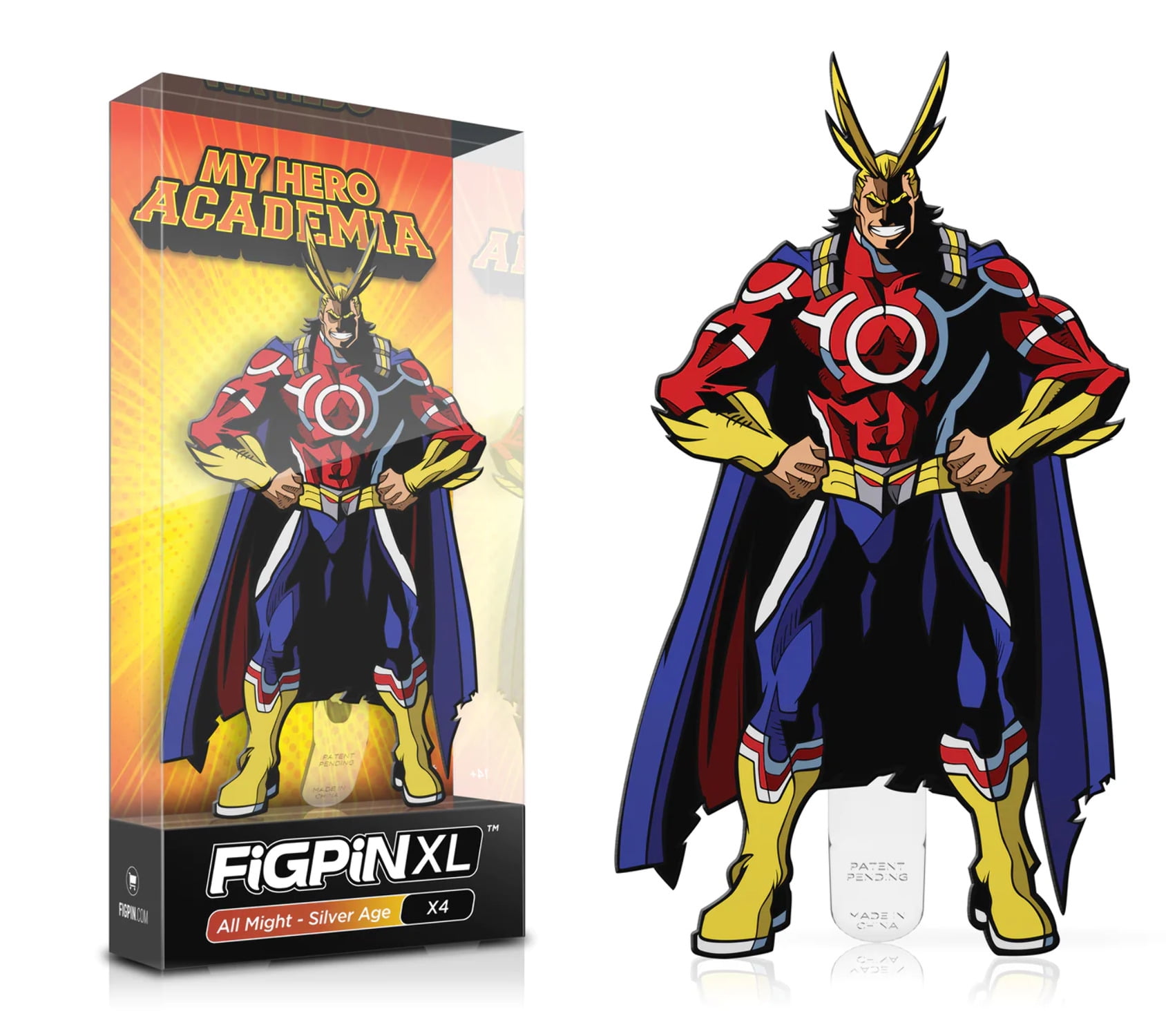 CMD COLLECTIBLES/FIGPINS FiGPiN XL: My Hero Academia - All Might (Silver Age) #X4