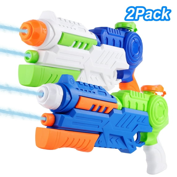 FiGoal 2 Pack Water Gun Large Capacity Squirt Swimming Pool Party Outdoor Beach Water Fighting