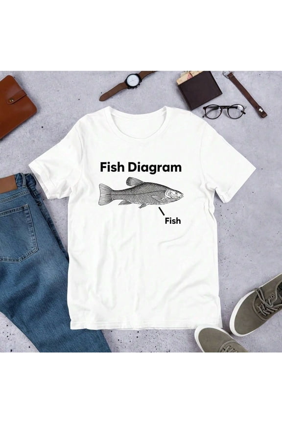 FiS1H Diagram, Funny Meme S1Hirt, I1ROnic S1Hirt, Joke Gift, Oddlpecific, Unhinged S1Hirt, Cursed, Gag Gift, Cringe S1Hirt, Parody
