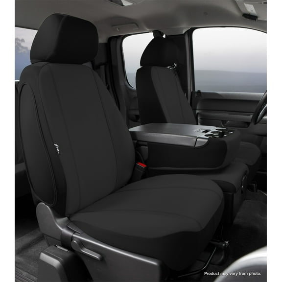 Fia Inc. SP87-35 BLACK FIASP87-35 BLACK 15-16 F150 SEAT PROTECTOR CUSTOM SEAT COVER, FRONT SPLIT SEAT 40/20/40 BLACK