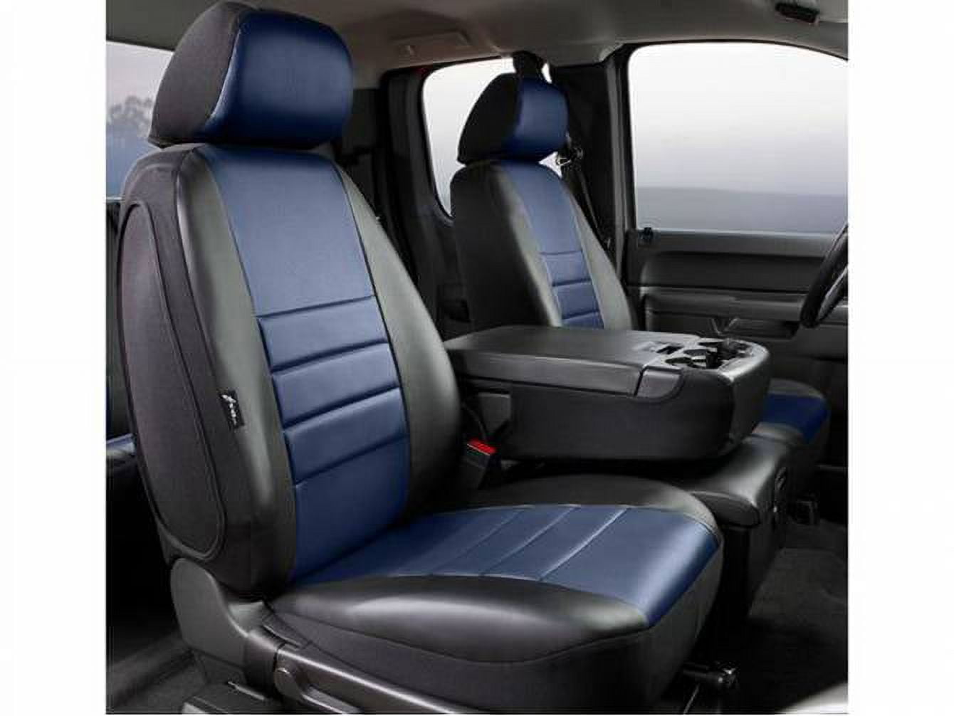 Fia LeatherLite Blue Custom Seat Cover (fits) 20162018 Toyota w/ Bucket Seats Adjustable