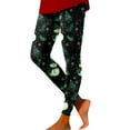 thumbnail image 1 of Fiaer Black Leggings Women Christmas Warm Thermal Trendy Funny Graphic Pants Santa Snowflake Snowman Graphic Plus Size High Waisted Trousers Black XL, 1 of 5