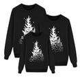 thumbnail image 1 of Fiaer Christmas Family Matching Sweatshirt Plus Size Crew Neck Pullover Long Sleeve Trendy Baggy Tops Mom L, 1 of 4
