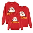 thumbnail image 1 of Fiaer Christmas Family Sweatshirts Matching Funny Santa Graphic Trendy Xmas Pullover Long Sleeve Crew Neck Loose Fit Holiday Tops Kid XL, 1 of 5