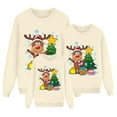 thumbnail image 1 of Fiaer Christmas Family Sweatshirts Matching Trendy Plus Size Xmas Pullover Crew Neck Loose Fit Funny Graphic Holiday Tops Women L, 1 of 5