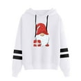 thumbnail image 1 of Fiaer Christmas Hoodies for Women Graphic Plus Size Xmas Hooded Sweatshirts Long Sleeve Drawstring Holiday Tops White XL, 1 of 2