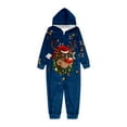 thumbnail image 1 of Fiaer Christmas Matching Family Onesie Pajamas Full Zip up Long Sleeve Deer Graphic One Piece Sleepwear Comfort Trendy Hooded Jumpsuit Sleepwear Loungewear Kids 6T, 1 of 9