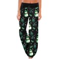 thumbnail image 1 of Fiaer Christmas Pajamas Pants for Women Festive Holiday Sleepwear Trousers Soft Comfortable Elastic Waist Lace up Xmas Slacks for Everyday Wear and Relaxation at Home Black2 XXL, 1 of 5