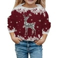 thumbnail image 1 of Fiaer Christmas Sweaters for Women 2025 Sparkly Bow Santa Hat Reindeer Graphic Sweatshirt Vintage Long Sleeve Crewneck Tunic Tops 4- 160, 1 of 4