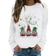 thumbnail image 1 of Fiaer Christmas Sweatshirt for Women 2025 Funny Plus Size Print Sweatshirts Crewneck Long Sleeve Xmas Holiday Tops White XL, 1 of 4