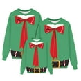 thumbnail image 1 of Fiaer Christmas Sweatshirts Matching Family Trendy Funny Printed Lightweight Xmas Pullover Long Sleeve Crew Neck Holiday Tops Women L, 1 of 5