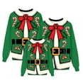 thumbnail image 1 of Fiaer Christmas Sweatshirts for Family Crew Neck Baggy Xmas Pullovers Long Sleeve Casual Lightweight Comfort Funny Printed Holiday Tops Women L, 1 of 5