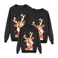 thumbnail image 1 of Fiaer Christmas Sweatshirts for Family Funny Reindeer Graphic Xmas Pullover Fashion Baggy Crew Neck Long Sleeve Holiday Tops Kid 140, 1 of 5