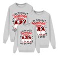 thumbnail image 1 of Fiaer Christmas Sweatshirts for Family Plus Size Funny Printed Xmas Pullover Long Sleeve Baggy Crew Neck Plus Size Comfort Holiday Tops Kid 6Y, 1 of 4