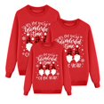 thumbnail image 1 of Fiaer Christmas Sweatshirts for Family Plus Size Funny Printed Xmas Pullover Long Sleeve Baggy Crew Neck Plus Size Comfort Holiday Tops Women S, 1 of 4