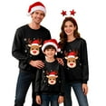 thumbnail image 1 of Fiaer Christmas Sweatshirts for Family Reindeer Snowflake Printed Trendy Xmas Pullover Crew Neck Baggy Long Sleeve Holiday Tops Men XL, 1 of 5