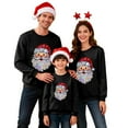 thumbnail image 1 of Fiaer Christmas Sweatshirts for Family Shine Santa Printed Xmas Pullover Crew Neck Long Sleeve Baggy Trendy Holiday Tops Men L, 1 of 5