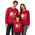 thumbnail image 1 of Fiaer Christmas Sweatshirts for Family Trendy Funny Reindeer Graphic Xmas Pullover Baggy Casual Crew Neck Warm Long Sleeve Holiday Tops Kid 140, 1 of 5