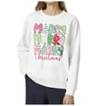 thumbnail image 1 of Fiaer Christmas Sweatshirts for Women Merry Christmas Shirt Xmas Tree Graphic Oversized Long Sleeve Pullover Loose Fit Crew Neck Tops White XS, 1 of 5