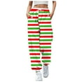 thumbnail image 1 of Fiaer Christmas Womens Sweatpants Baggy Plus Size Xmas Pants Santa Snowflake Funny Graphic High Waisted Casual Trendy Pockets Trousers Multicolour XL, 1 of 4