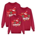 thumbnail image 1 of Fiaer Christmas with Family Sweatshirts Funny Santa Graphic Xmas Pullover Long Sleeve Trendy Crew Neck Comfort Holiday Tops Men XL, 1 of 5