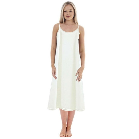 Fiaer Clearance,Plus Size Sexy Max Nightdress for Women,Women's Scoop Neck Open Back Spaghetti Strap Chemise Nightgowns,Ladies Loose Fit Soft Sleeveless Sleepwear White XL