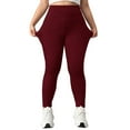 thumbnail image 1 of Fiaer Lined Leggings Women Black Thickened Yoga Pants Stretch Plus Size Warm Thermal High Waisted Trousers XL, 1 of 8