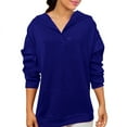 thumbnail image 1 of Fiaer,Glitter Hoodies for Women Trendy Sparkling Casual Long Sleeve Sweatshirts Long Sleeve Plus Size Hooded Pullover Tops with Pockets Blue XXL, 1 of 9
