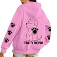 thumbnail image 1 of Fiaer Hoodies for Women Funny Graphic Long Sleeve Oversized Tops Letter Print Drawstring Hooded Sweatshirts with Pocket Pink XXXXXL, 1 of 6
