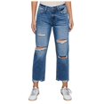 thumbnail image 1 of Fiaer,Jeans for Women Mid Waist Oversized Causal Baggy Barrel Denim Trousers Ripped Trendy Buttons Slacks with Pocket Blue M, 1 of 9