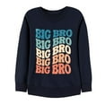 thumbnail image 1 of Fiaer Kids Toddler Baby Boys Big Brother Sweatshirt Long Sleeve Pullover Top Sibling Reveal Announcement Navy 160, 1 of 2